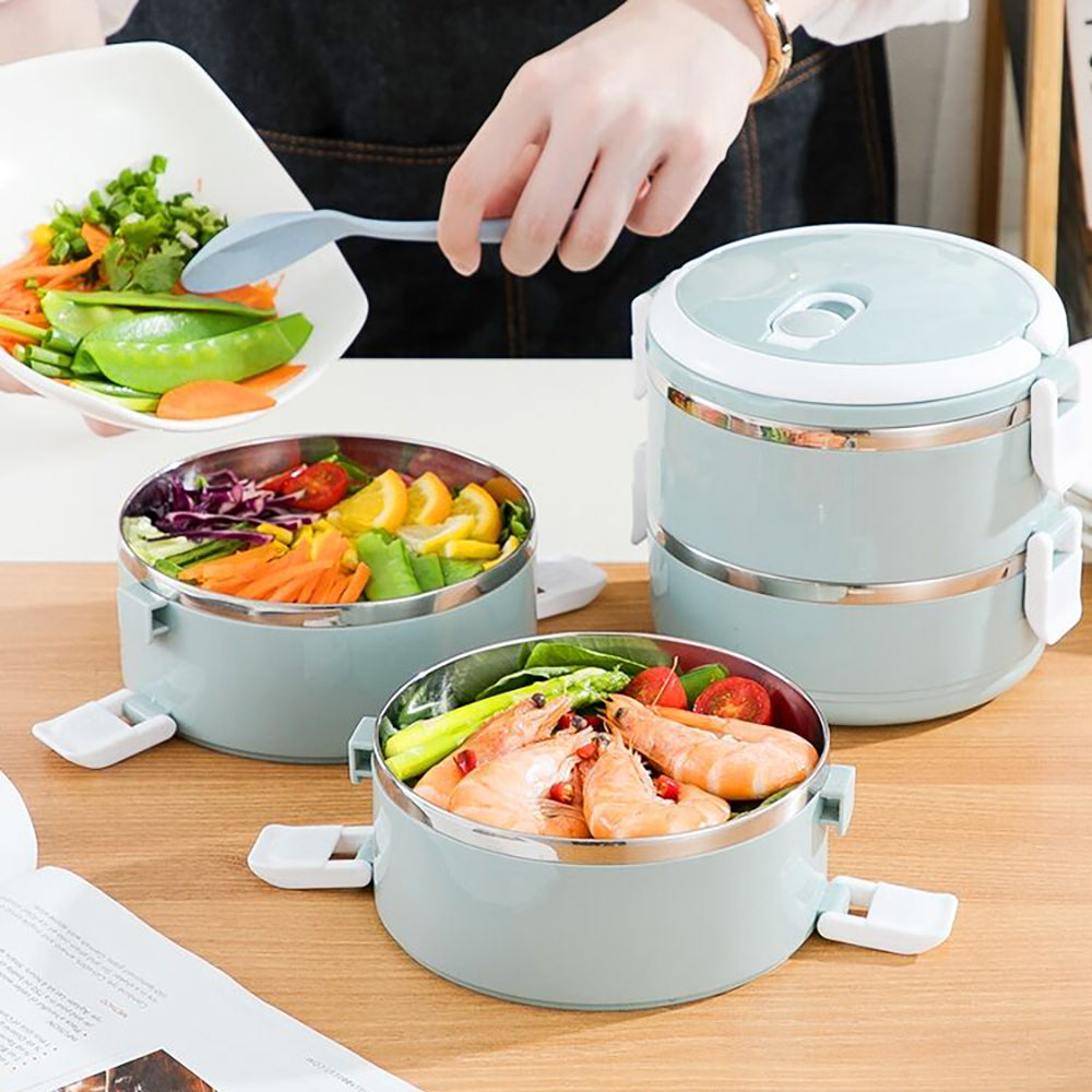 Portable Stainless Steel Thermal Lunch Box For Kids School Microwave Box Thermal Lunch Box Salad Fruit Food Container Box